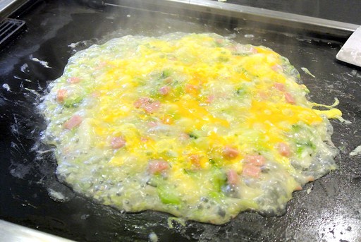 ゴーヤもんじゃチャンプル風