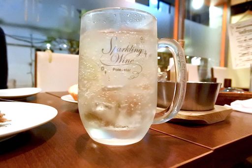 樽生スパークリングをジョッキで