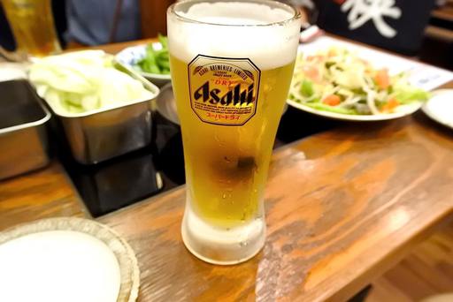 生ビールで乾杯