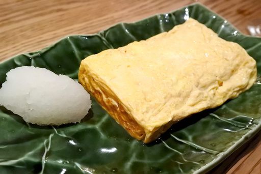 職人さん手作りの奥久慈玉子の出汁巻き