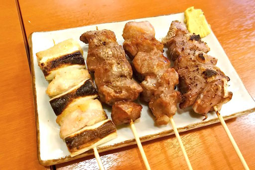 ネギマ、タン、カシラ、ハツ