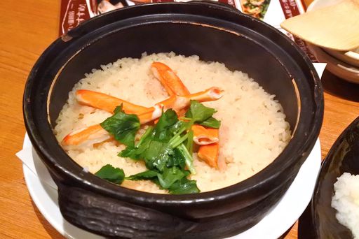 土鍋蟹飯