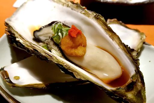 特上 炭火焼カキポン酢