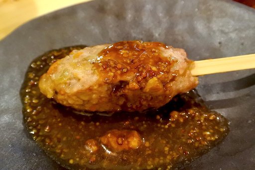 串バーグ(マスタードソース)