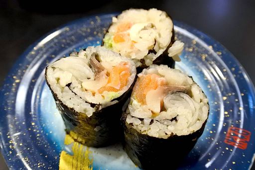 鯖サーモン巻き