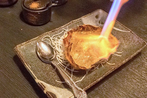 カニみそ甲羅焼き