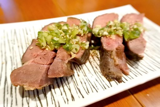 超厚切り鴨肉 バルサミコソース  パルメザンチーズ