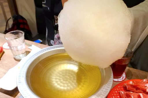 綿あめ投入