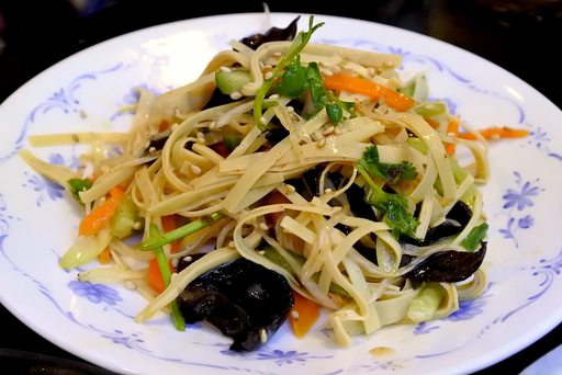 干豆腐香草和え