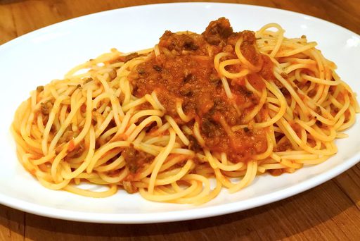 肉屋のミートソーススパゲッティ